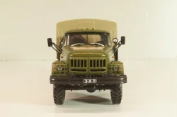 Зил-131НА, бортовой с тентом 1986, хаки, Автолегенды СССР, Грузовики 1:43 ( С доработками)