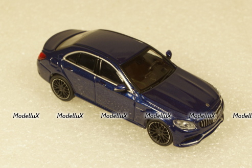 Mercedes AMG S63 Limousine Blue, 870038104, Minichamps 1:87