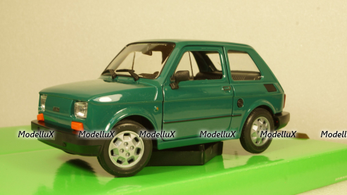 Fiat 126 green, 24066, Welly 1:24