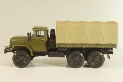 Зил-131НА, бортовой с тентом 1986, хаки, Автолегенды СССР, Грузовики 1:43 ( С доработками)