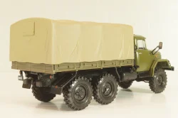 Зил-131НА, бортовой с тентом 1986, хаки, Автолегенды СССР, Грузовики 1:43 ( С доработками)