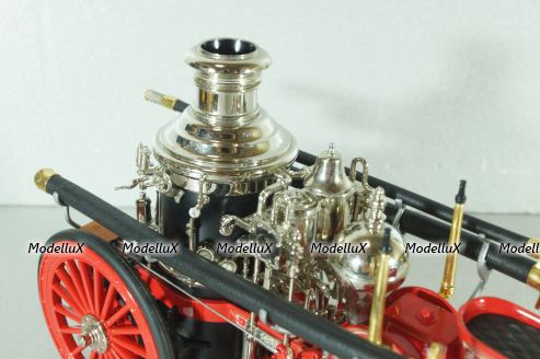 Christie front-wheel drive steam automobile from 1912, red, Franklin Mint 1:24