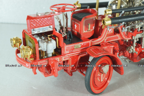 Christie front-wheel drive steam automobile from 1912, red, Franklin Mint 1:24