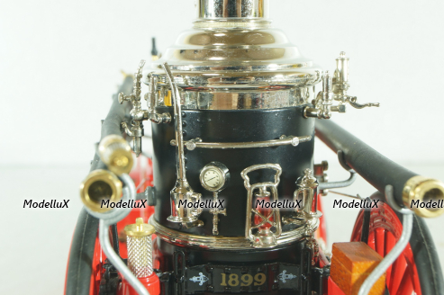 Christie front-wheel drive steam automobile from 1912, red, Franklin Mint 1:24