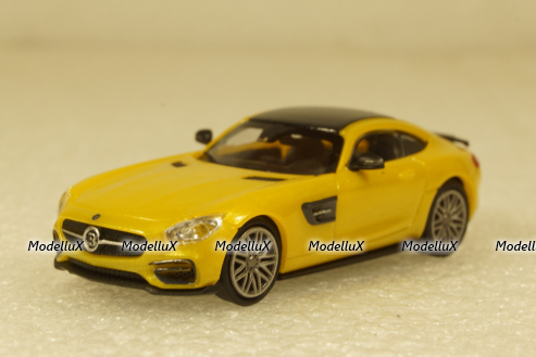 Mercedes Brabus 600 AUF Basis AMG GT S 2015 Gold, 870037322, Minichamps 1:87
