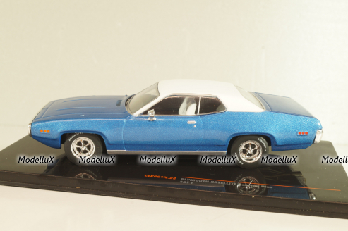 Plymouth Satellite Sebring Plus 1971, blue/white, CLC601, IXO 1:43