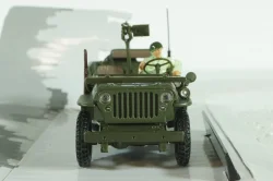 JEEP Willys 1/4 Ton.C/MITRAGLIA E FIGURA, Cararama 1:43