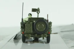 JEEP Willys 1/4 Ton.C/MITRAGLIA E FIGURA, Cararama 1:43