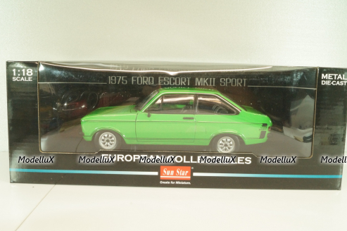 Ford Escort MKII 1600 Sport 1975, green, SUN4619, Sun Star 1:18