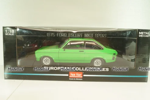 Ford Escort MKII 1600 Sport 1975, green, SUN4619, Sun Star 1:18