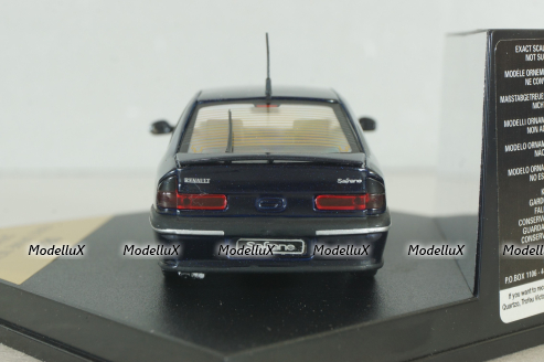 Renault Saffrane 1992, dark blue, 083C, Vitesse 1:43