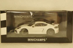 Porsche 718 Cayman GT4 Clubsport 2020 White, 410196100, Minichamps 1:43