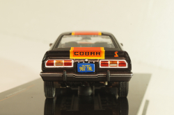 Ford Mustang II Cobra 1977, black with decor, CLC599, IXO 1:43