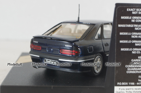 Renault Saffrane 1992, dark blue, 083C, Vitesse 1:43