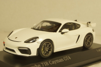 Porsche 718 Cayman GT4 Clubsport 2020 White, 410196100, Minichamps 1:43