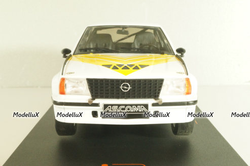 Opel Ascona B 400 1982, white/yellow, CMC127.22, IXO 1:18