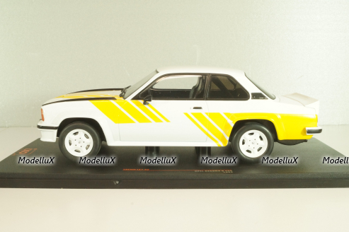 Opel Ascona B 400 1982, white/yellow, CMC127.22, IXO 1:18