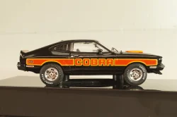Ford Mustang II Cobra 1977, black with decor, CLC599, IXO 1:43