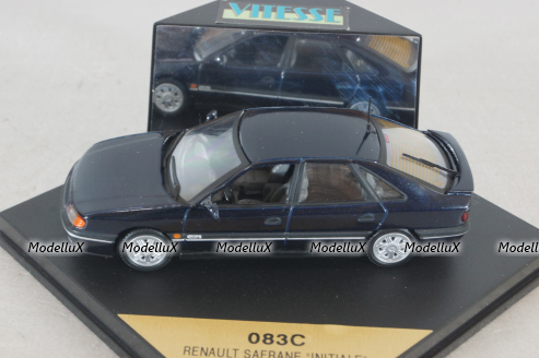 Renault Saffrane 1992, dark blue, 083C, Vitesse 1:43