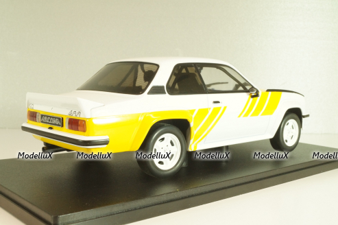 Opel Ascona B 400 1982, white/yellow, CMC127.22, IXO 1:18
