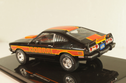 Ford Mustang II Cobra 1977, black with decor, CLC599, IXO 1:43