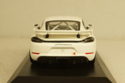 Porsche 718 Cayman GT4 Clubsport 2020 White, 410196100, Minichamps 1:43