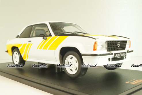 Opel Ascona B 400 1982, white/yellow, CMC127.22, IXO 1:18