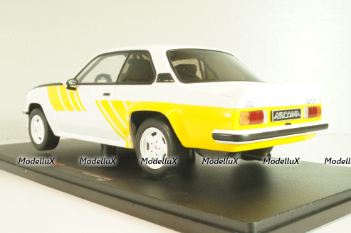 Opel Ascona B 400 1982, white/yellow, CMC127.22, IXO 1:18