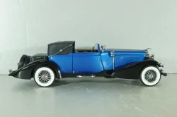 Duesenberg J Victoria 1933, blue/black, Franklin Mint 1:24