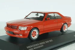 Mercedes-Benz 560SEC AMG (C126) Wide Body 1990, red, 4310902, Solido 1:43