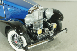Duesenberg J Victoria 1933, blue/black, Franklin Mint 1:24