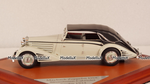 Maybach Zeppelin DS8 Stromlinien-Cabrio Spohn 1934, light grey/black (L.E.300pcs), CMF43015, CMF 1:43