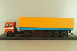 Маз-5432 тягач с п/прицеп Маз-93971 1983, красный/синий,  47050, Premium Classixxs 1:43