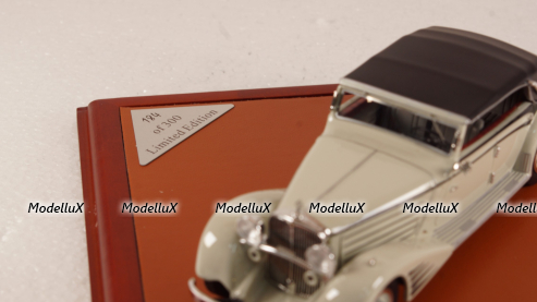 Maybach Zeppelin DS8 Stromlinien-Cabrio Spohn 1934, light grey/black (L.E.300pcs), CMF43015, CMF 1:43