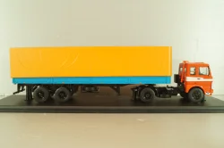 Маз-5432 тягач с п/прицеп Маз-93971 1983, красный/синий,  47050, Premium Classixxs 1:43
