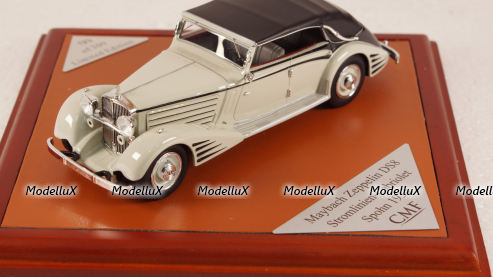 Maybach Zeppelin DS8 Stromlinien-Cabrio Spohn 1934, light grey/black (L.E.300pcs), CMF43015, CMF 1:43