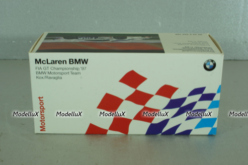 McLaren BMW GT Kox/Ravaglia, Championship 1997, 80429422198, Minichamps 1:43