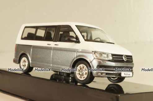 Volkswagen T6 Multivan 2017, grey/white, CLC595, IXO 1:43