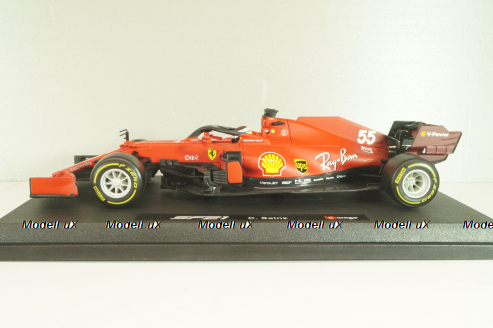 Ferrari SF21 #55 Formula 1 2021, Carlos Sainz jr., 18-16809, Bburago 1:18