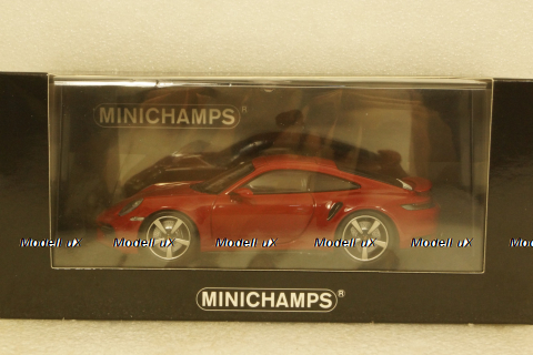Porsche 911 (992) Turbo S 2020, red, 410069475,  Minichamps 1:43 Уценка!