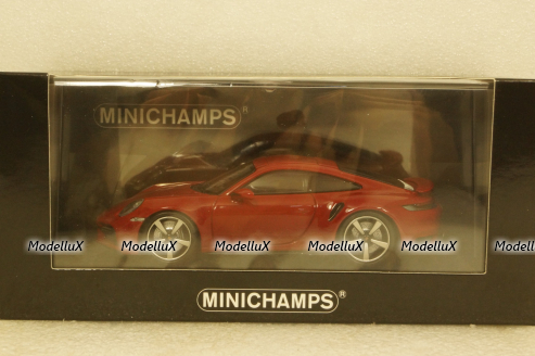 Porsche 911 (992) Turbo S 2020, red, 410069475,  Minichamps 1:43 Уценка!