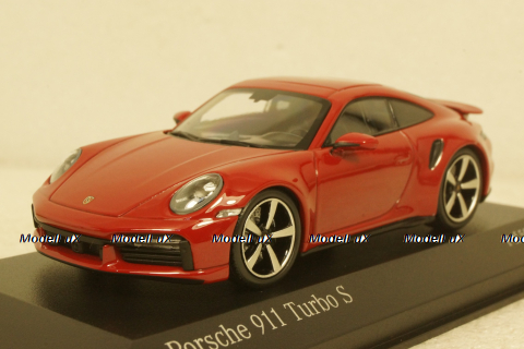 Porsche 911 (992) Turbo S 2020, red, 410069475, Minichamps 1:43
