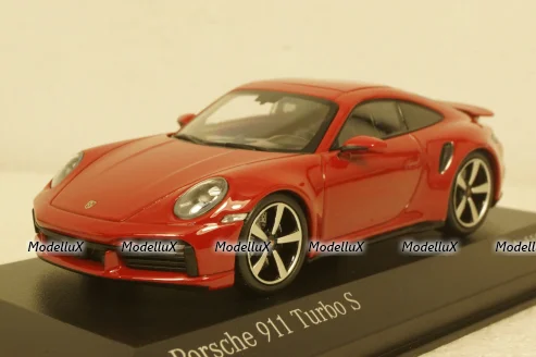 Porsche 911 (992) Turbo S 2020, red, 410069475, Minichamps 1:43