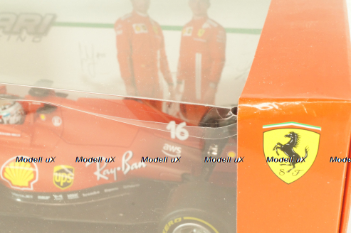 Ferrari SF21 #16 Charles Leclerc 2021, red, BU16809LE, Burago 1:18