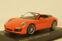 Porsche 911 (991.2) Carrera 4S Cabriolet 2017, orange, 410067231, Minichamps 1:43