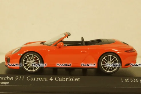 Porsche 911 (991.2) Carrera 4S Cabriolet 2017, orange, 410067231, Minichamps 1:43