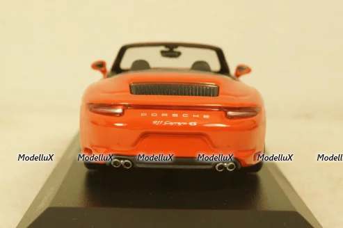Porsche 911 (991.2) Carrera 4S Cabriolet 2017, orange, 410067231, Minichamps 1:43