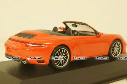 Porsche 911 (991.2) Carrera 4S Cabriolet 2017, orange, 410067231, Minichamps 1:43