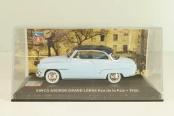 Simca Aronde Grand Large "Rue de la Paix" 1956, blue/dark blue, Les Belles Annees Simca #1, Altaya 1:43 