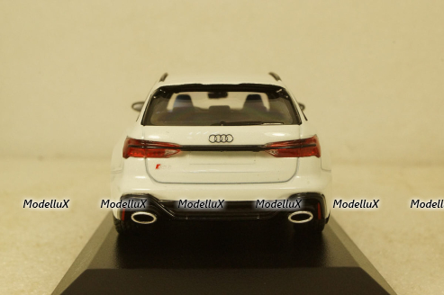 Audi RS6 Avant 2019, white metallic, 410018012, Minichamps 1:43